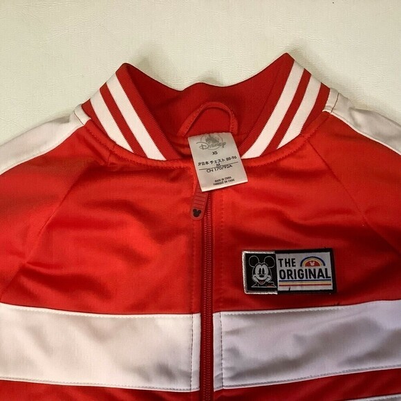 Disney The Original Mickey 1928 Burbank California Jacket Sz XS Red Embroidered - Picture 3 of 6
